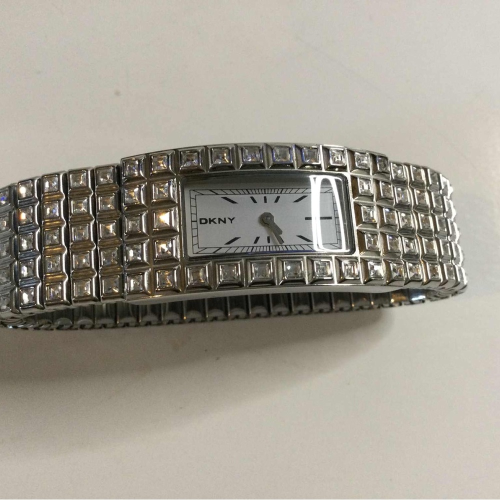 Silver Rectangular Face Watch - image 2